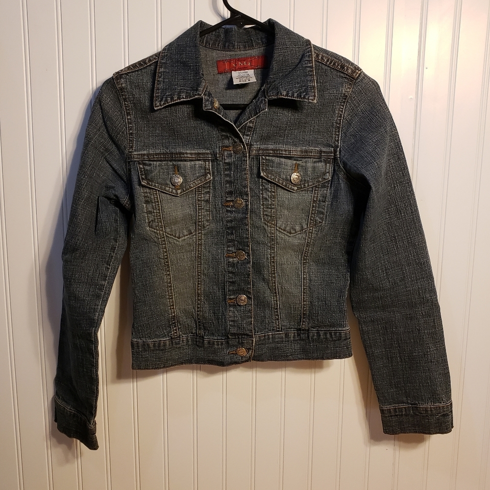 YMI Women's Junior Jean Jacket Coat Sz S
